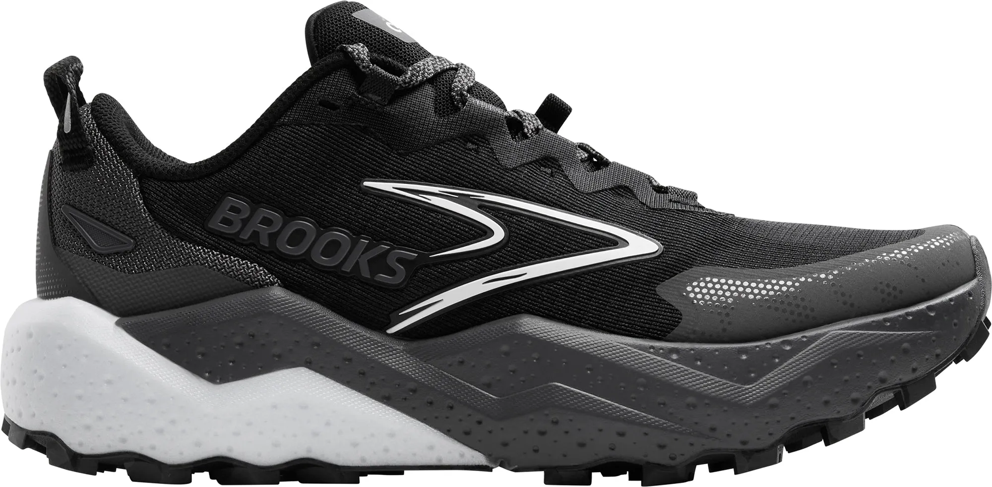 Brooks Caldera 8 Mens Trail Running Shoes - Black Wave Flow