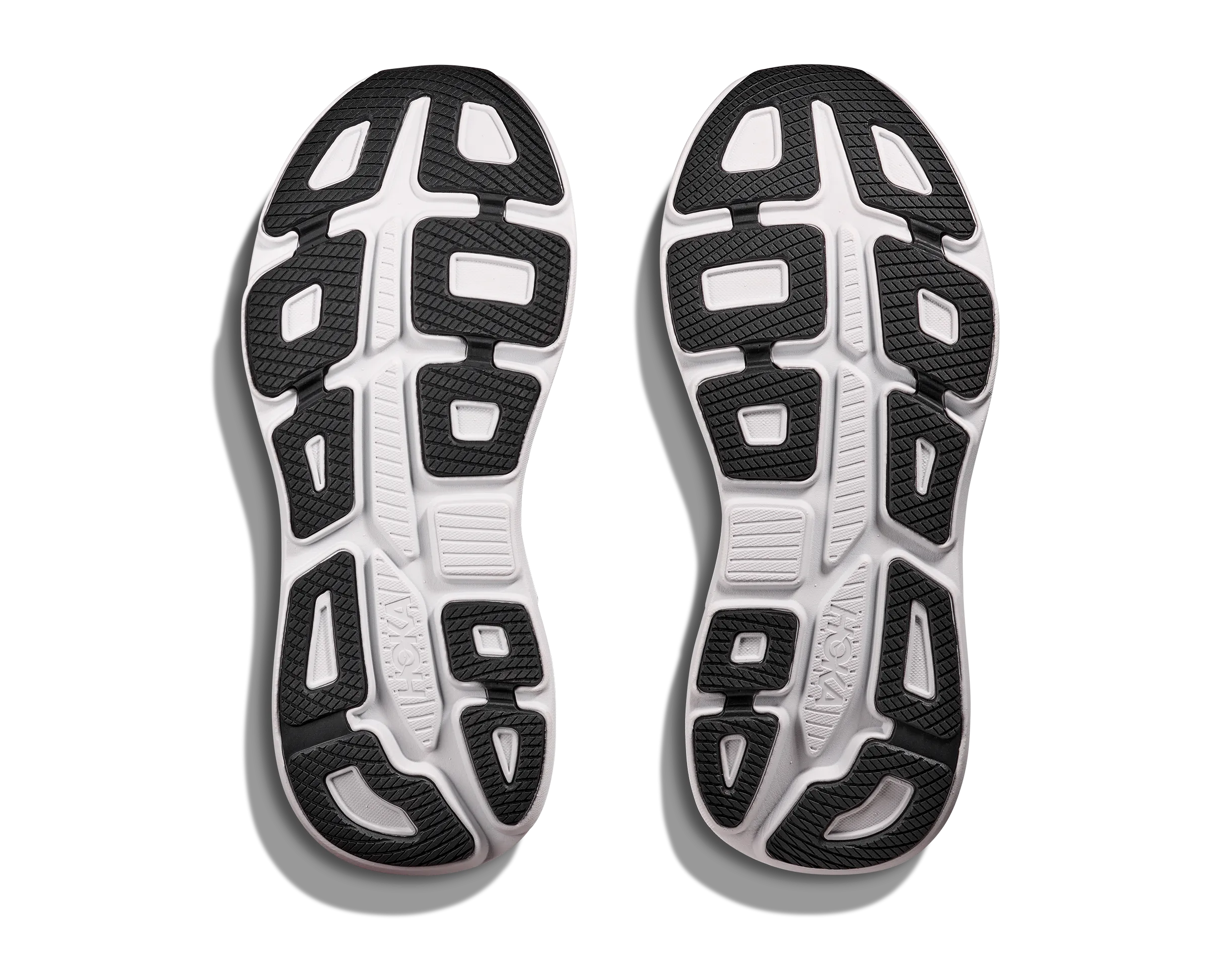 running on asphalt Flat Sole HOKA BONDI 9 MEN'S MEDIUM
