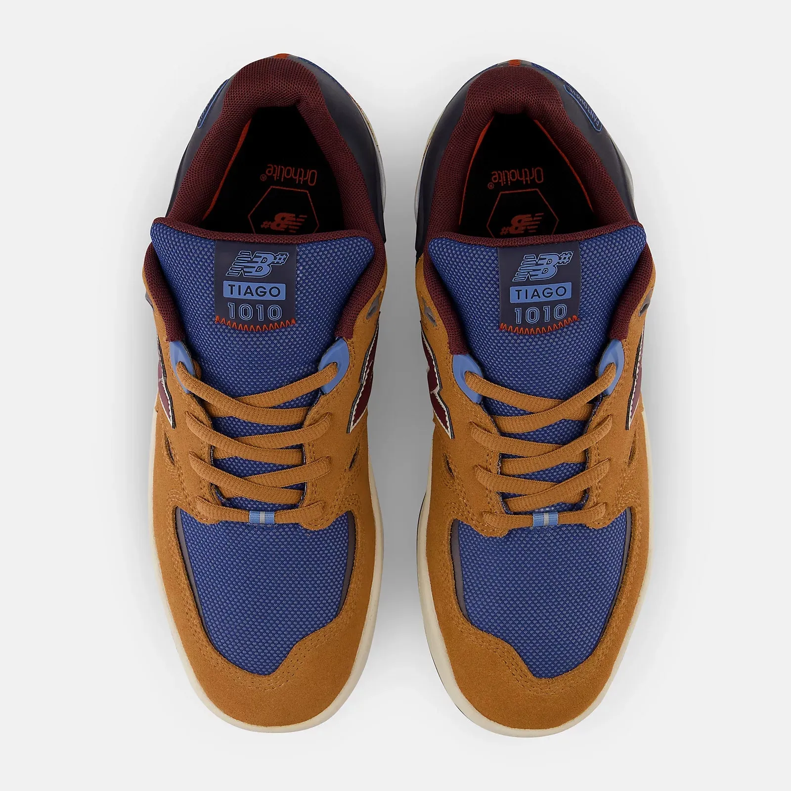 Pro Ride Fit Trail Ready New Balance Numeric 1010 Tiago Lemos Skateboard Shoe - Tan/Navy