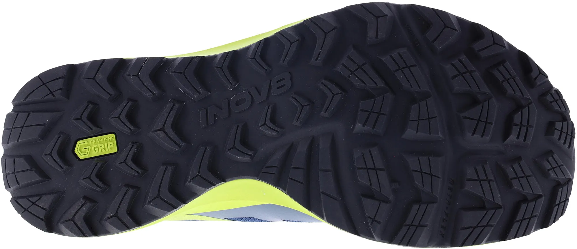 Cushioned Inov8 TrailFly Max WIDE FIT Mens Trail Running Shoes - Blue