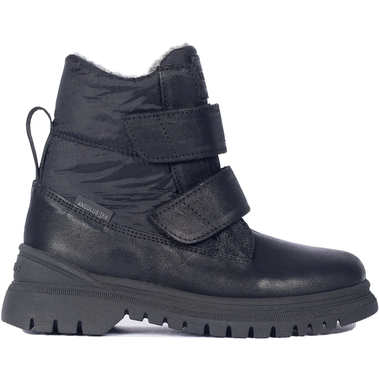 Snow Winter Mountain Trek Snow Waterproof Gear Angulus Black/Black Recycled Ripstop Tex-undefinedst?vle Med LAndostrop