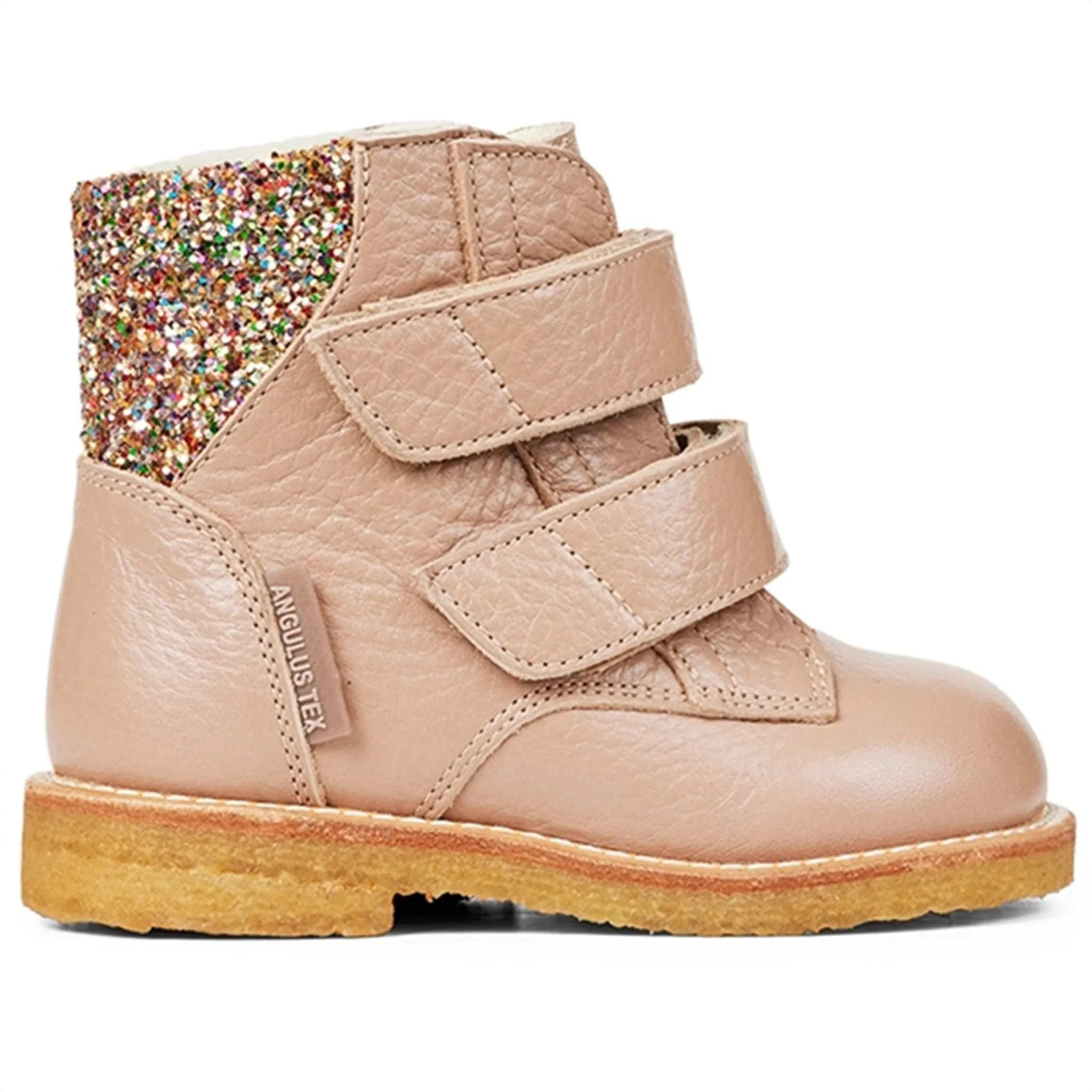 Angulus Starter Tex boots With Velcro Make Up/Multi Glitter Snow Adventure Gear Cold Protection
