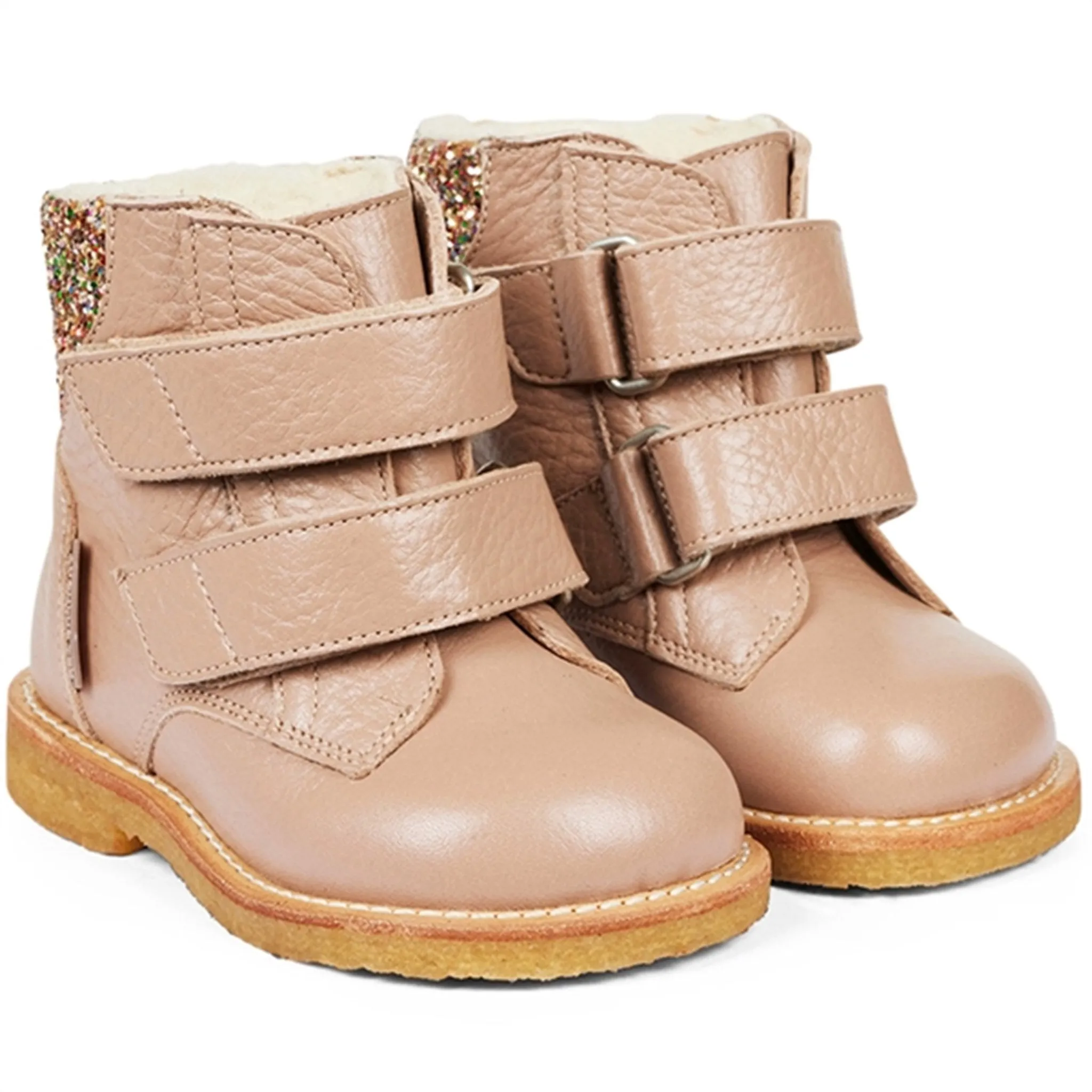 Angulus Starter Tex boots With Velcro Make Up/Multi Glitter Foot Warmers Snow Snow Rugged Trek