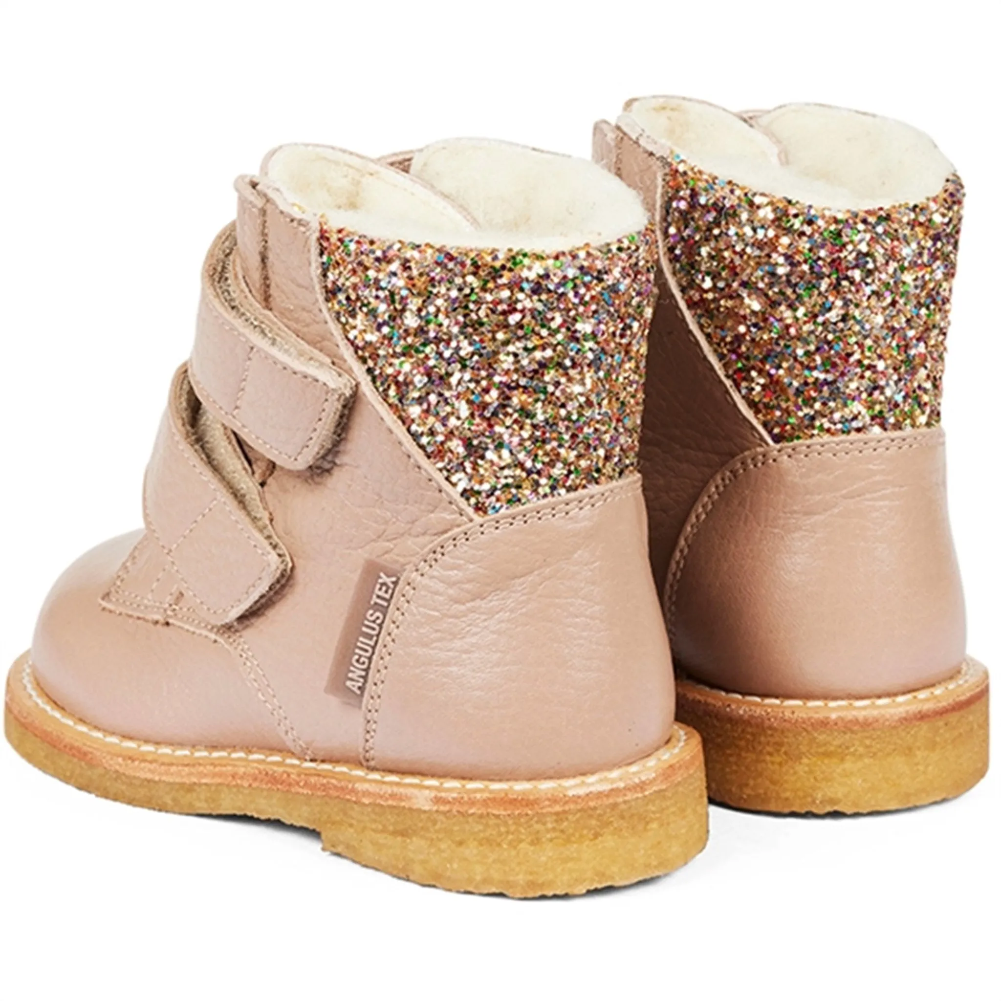 Angulus Starter Tex boots With Velcro Make Up/Multi Glitter Ice Tread