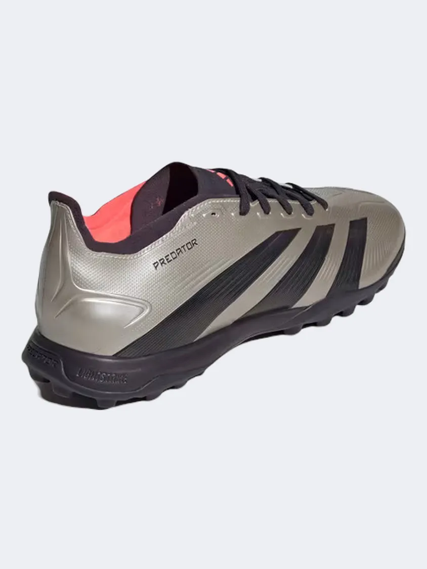 Adidas Predator League Tf Men Turf Shoes Platinum/Black/Turbo Night Matches Running Field