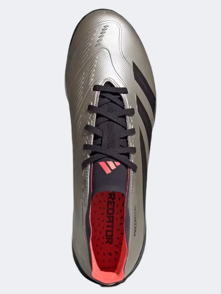 Adidas Predator League Tf Men Turf Shoes Platinum/Black/Turbo Coach Ready