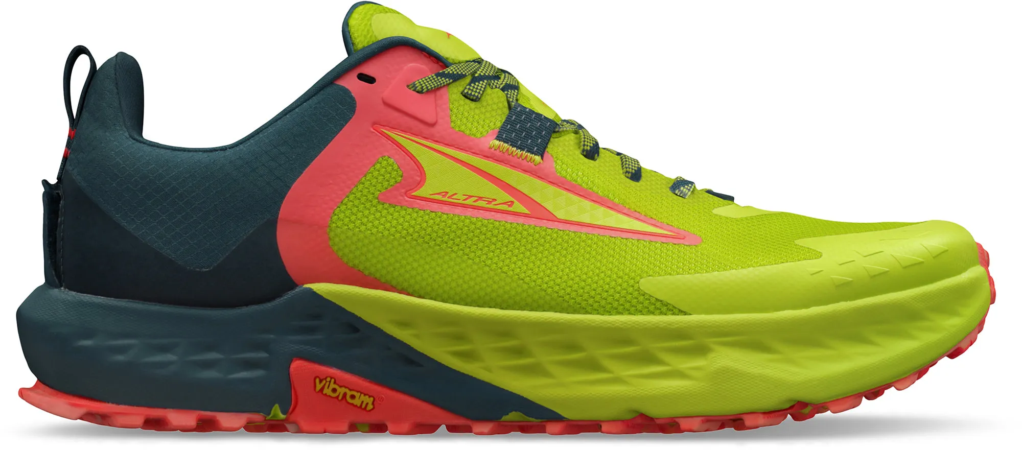 Altra Timp 5 Mens Trail Running Shoes - Green Low Profile