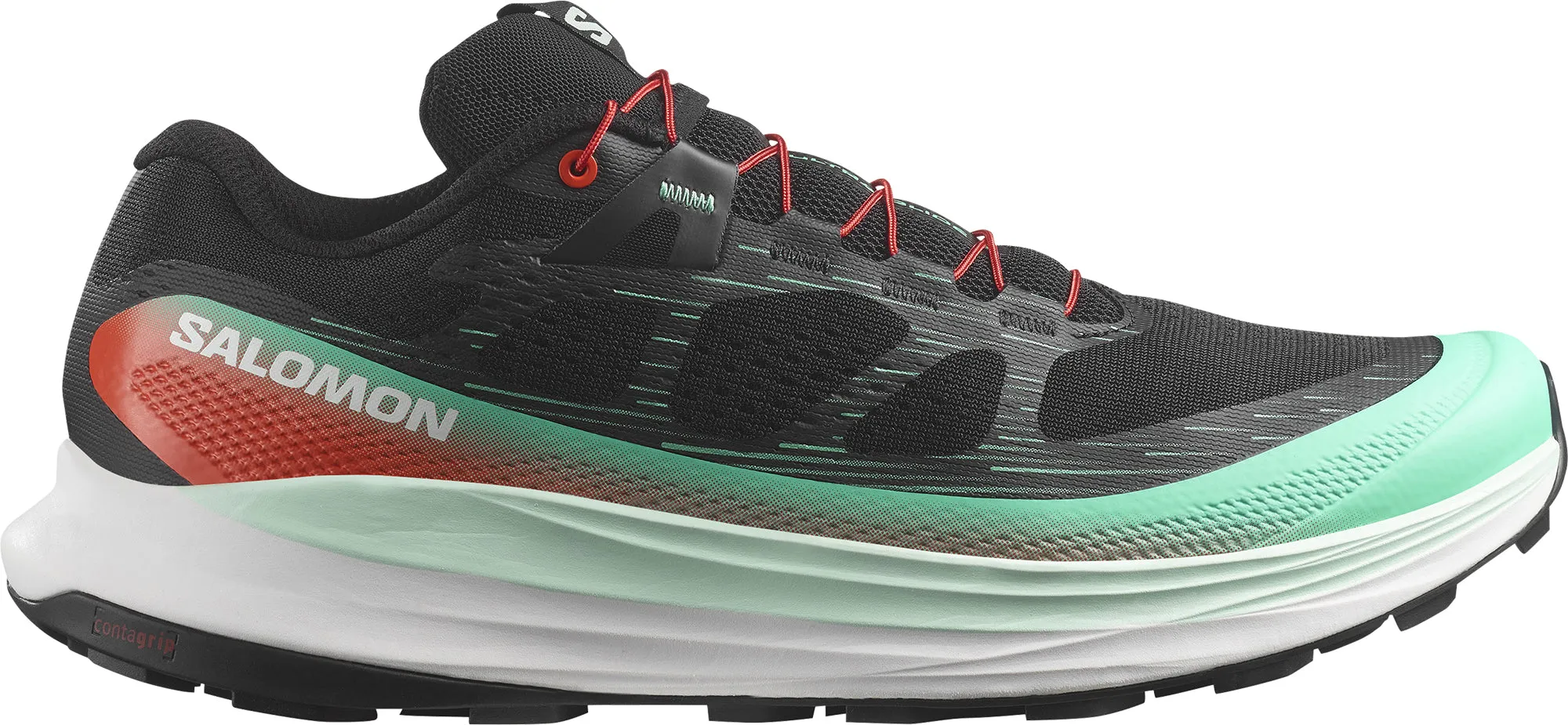 Petite Fit Soft Neutral Salomon Ultra Glide 2 Mens Trail Running Shoes - Black