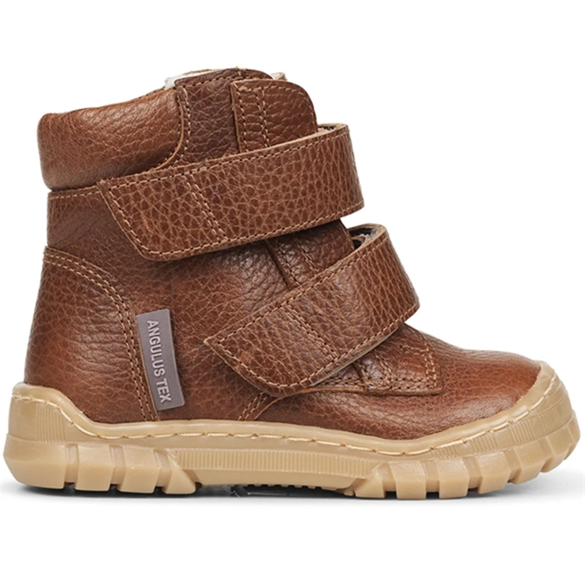 Angulus Beginner Tex Boots w Velcro Cognac Snow Ice Hike