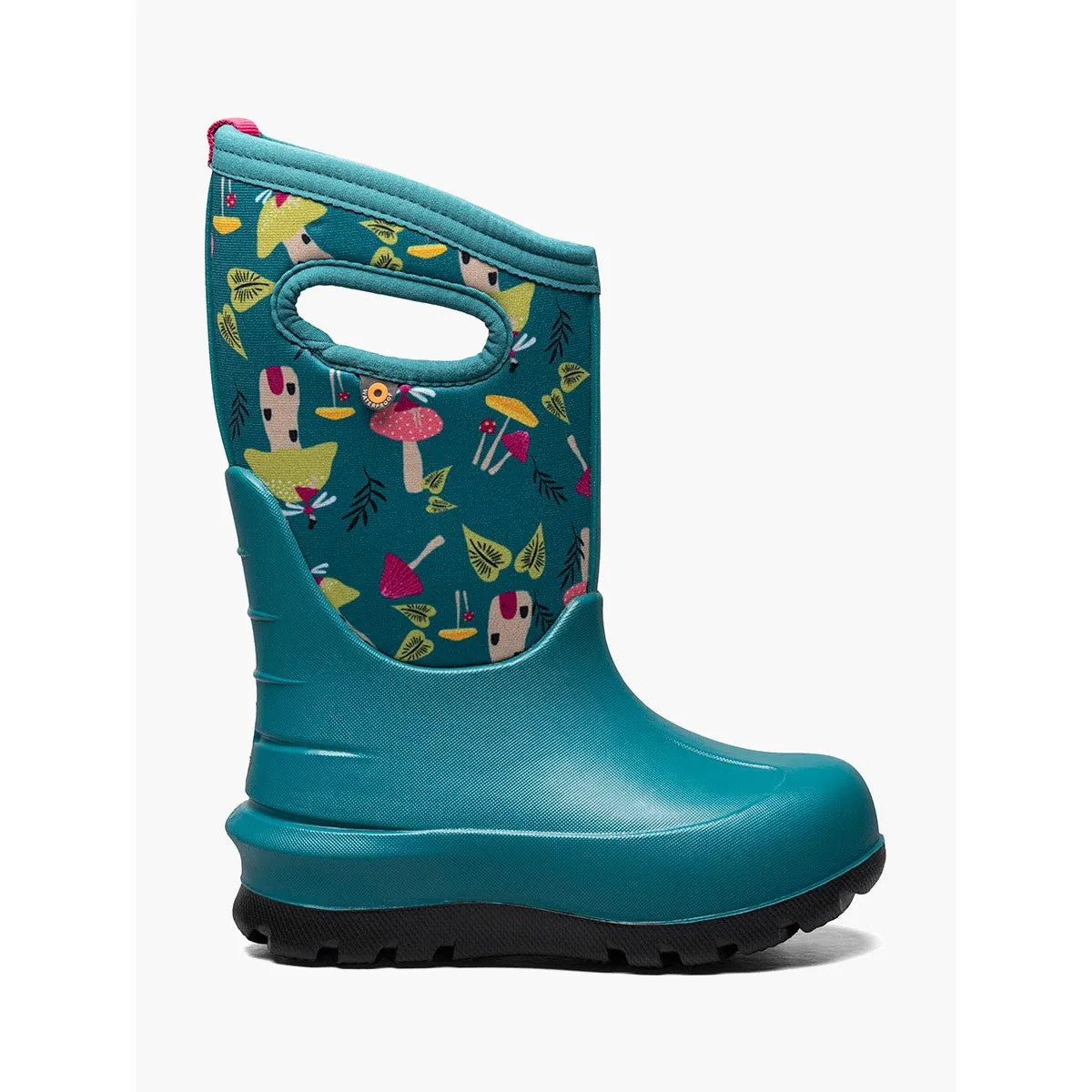 Extreme Cold Snow Outdoor Trekking BOGS Teal Multi Mushrooms Neo-Classic Boots