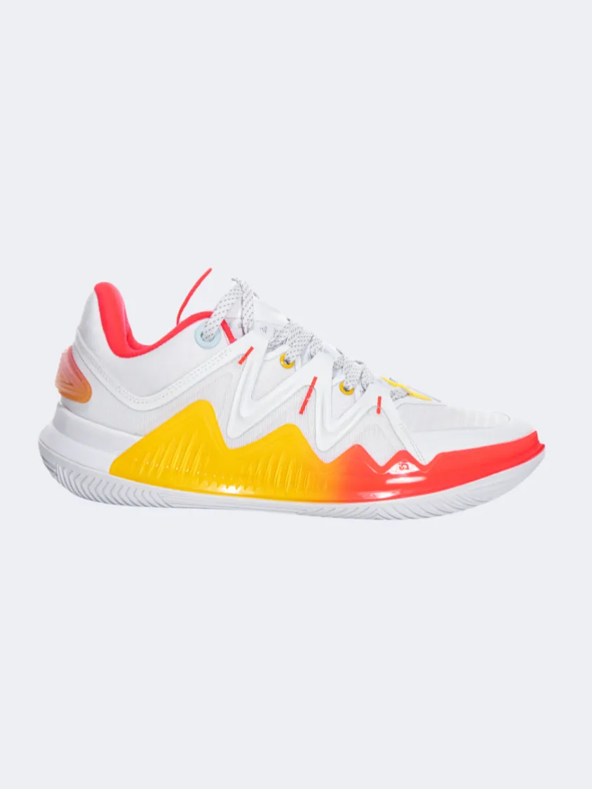 Never Quit Vertical Cushioning Erke Men Basketball Shoes White/Red/Orange
