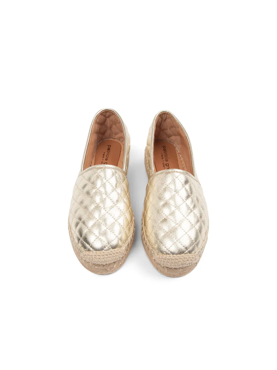 Abigail Quilted Slip on Espadrille Dry Comfort