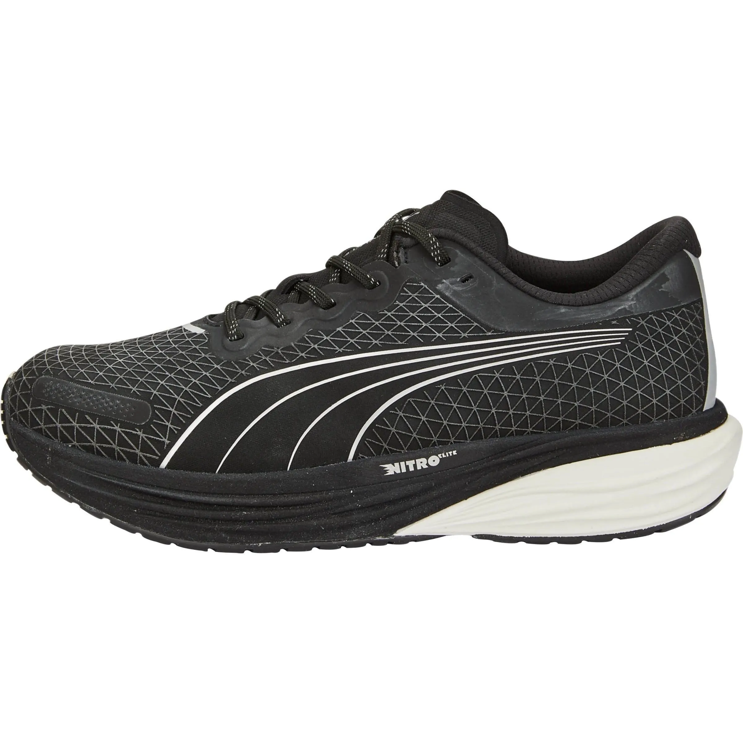 Play Hard Breathable Indoor Fitness Puma Deviate Nitro 2 WTR Mens Running Shoes - Black
