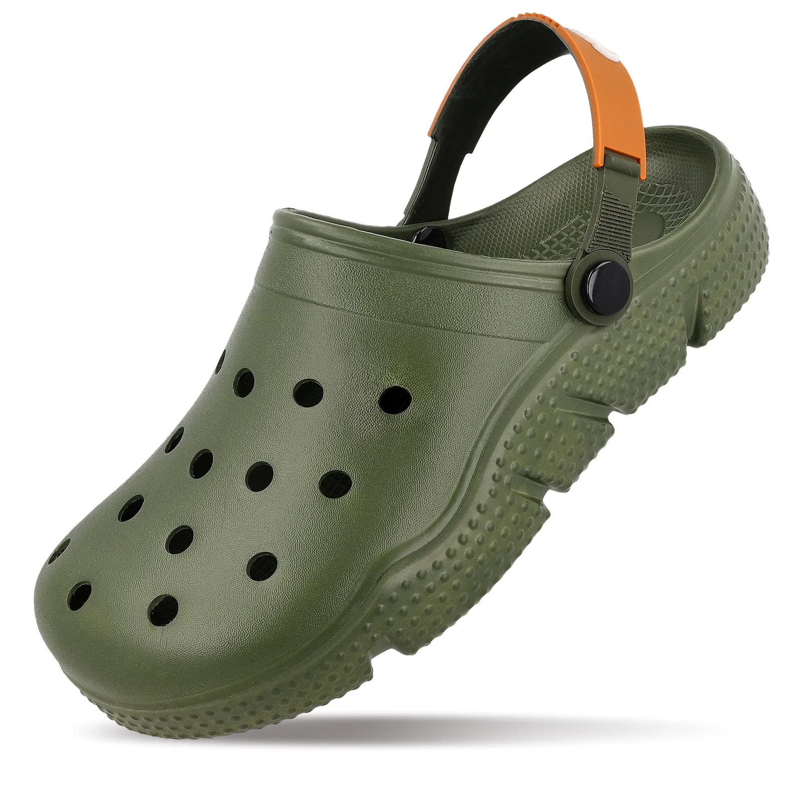 BOTOWI Men's Clogs  - BW97549 Olive Green Sturdy Construction