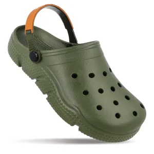 BOTOWI Men's Clogs  - BW97549 Olive Green Rope Knot Unisex Appeal