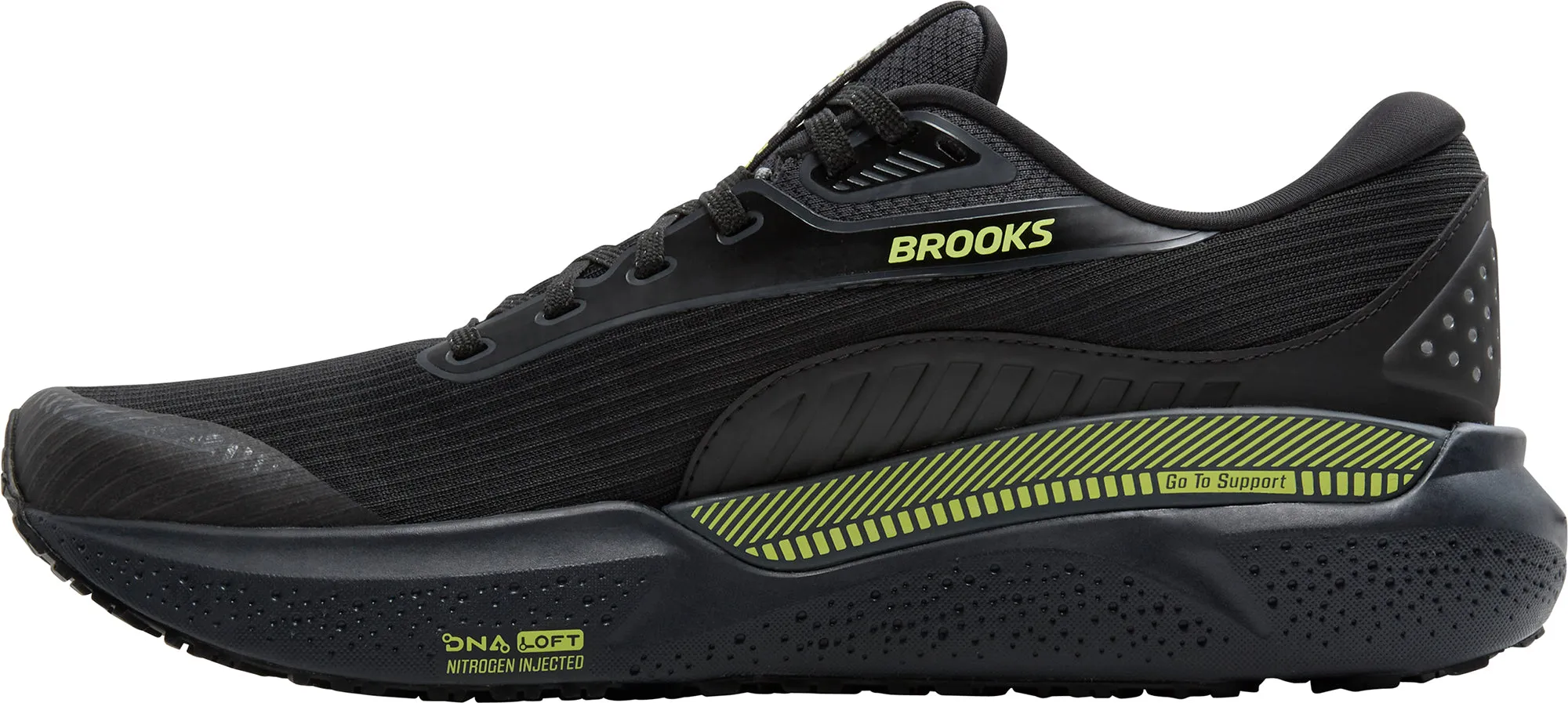 Brooks Adrenaline GTS 24 Weatherized Mens Running Shoes - Black Cushioned Base Health Focused