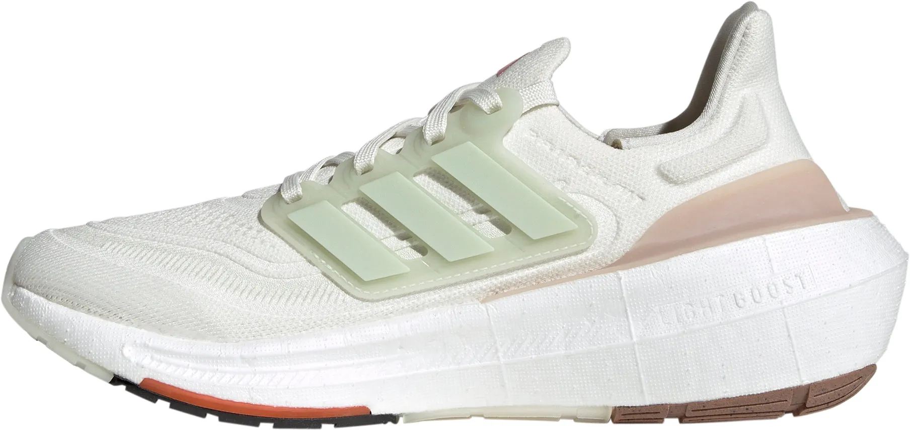 adidas Ultra Boost Light Womens Running Shoes - Green Ergonomic Cold Weather Curve Hug