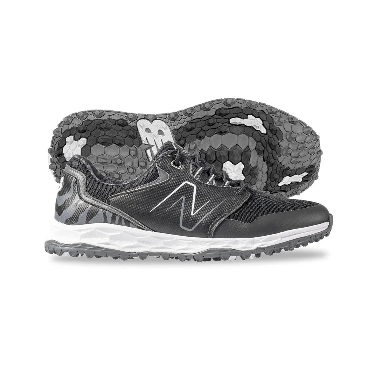 New Balance Womens Fresh Foam Links SL V2 Golf Shoe - BLACK LaceUp