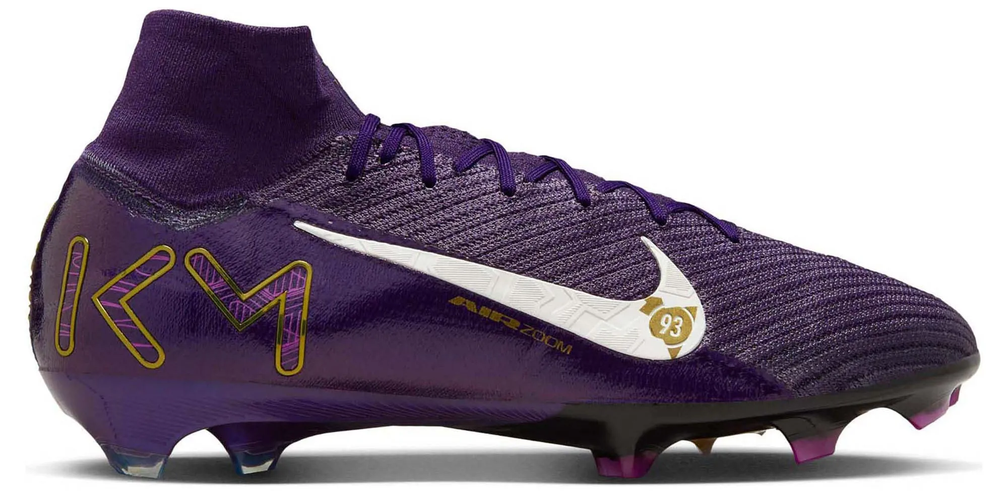 Mercurial Superfly 10 Elite Kylian Mbapp?? Firm Ground High Top Men's Football Boots Running Action Match Ready