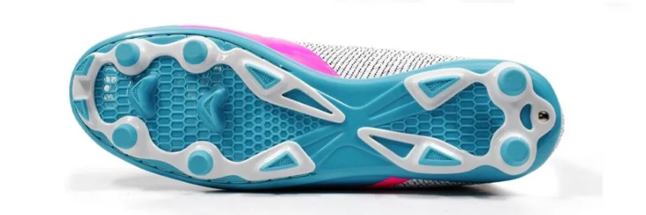 Tracer Football Shoes for Men's FB03 (White/Blue) Low Collar