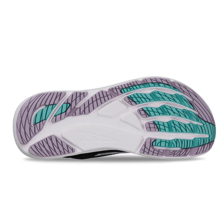 Altra Women's FWD Via Running Shoes in Black/Purple AW25 lace - up closure