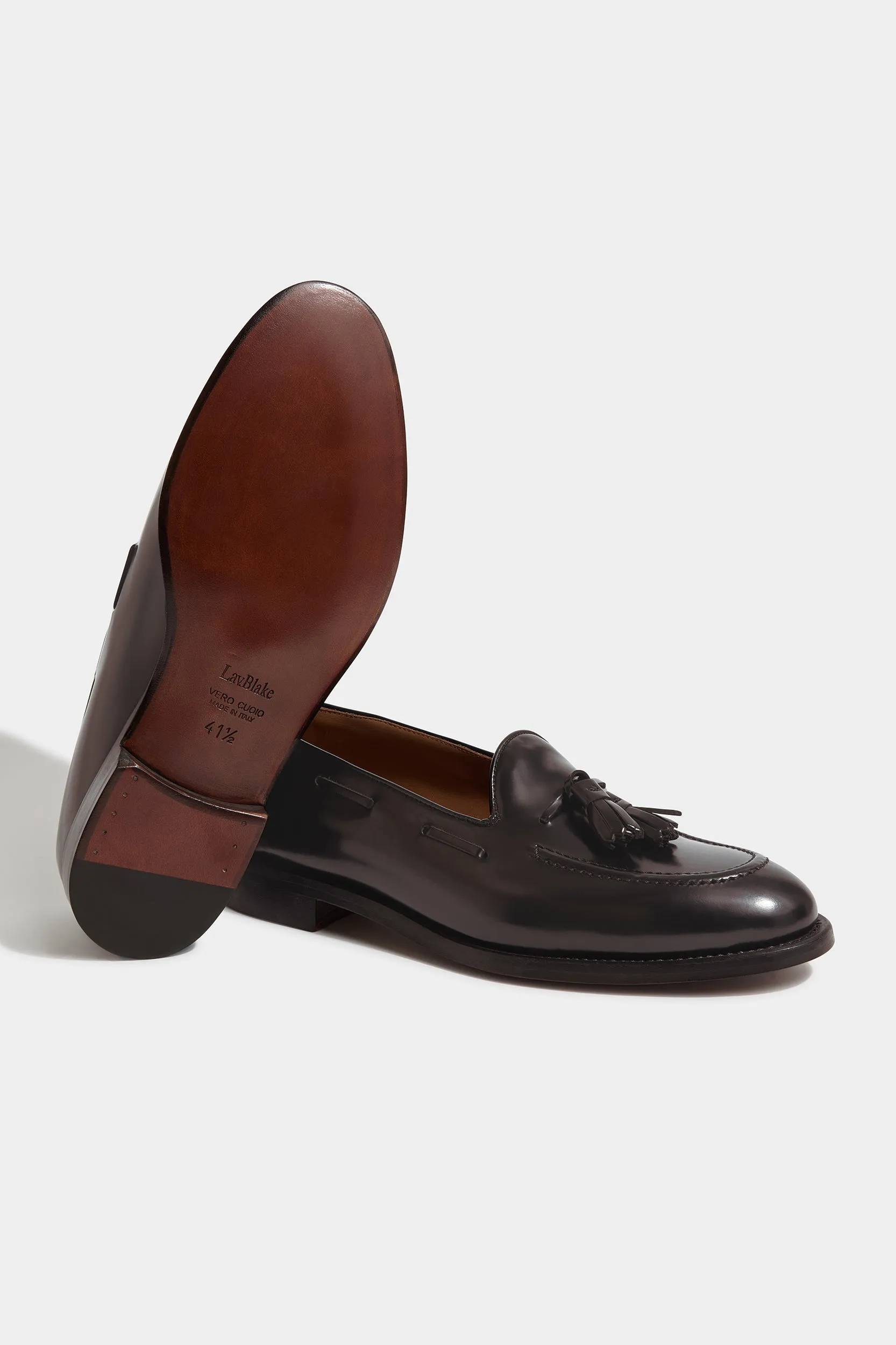 Dark brown tassel loafers - Made In Italy Premium Style British Edge