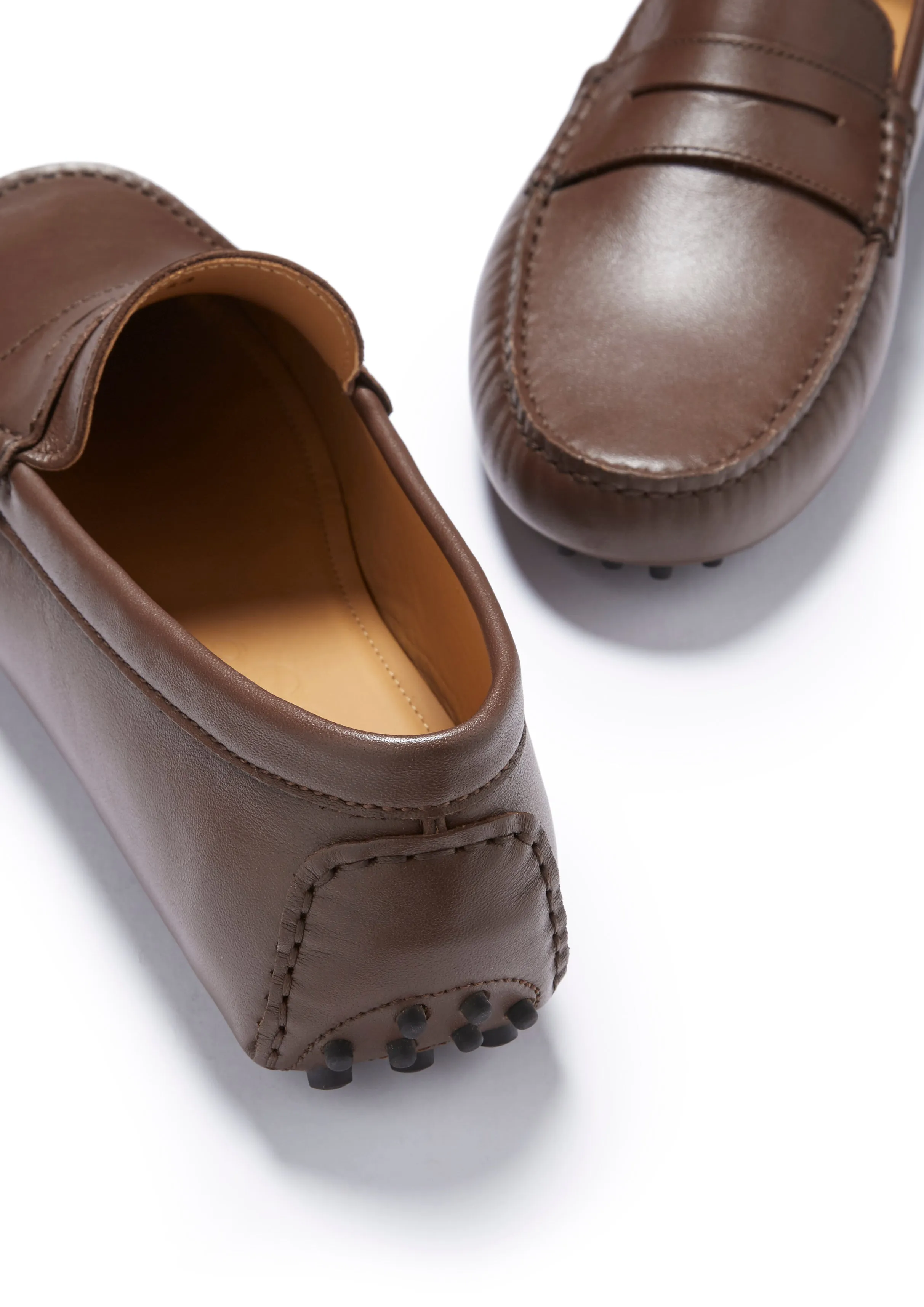 Penny Driving Loafers, brown leather Elegant Fit