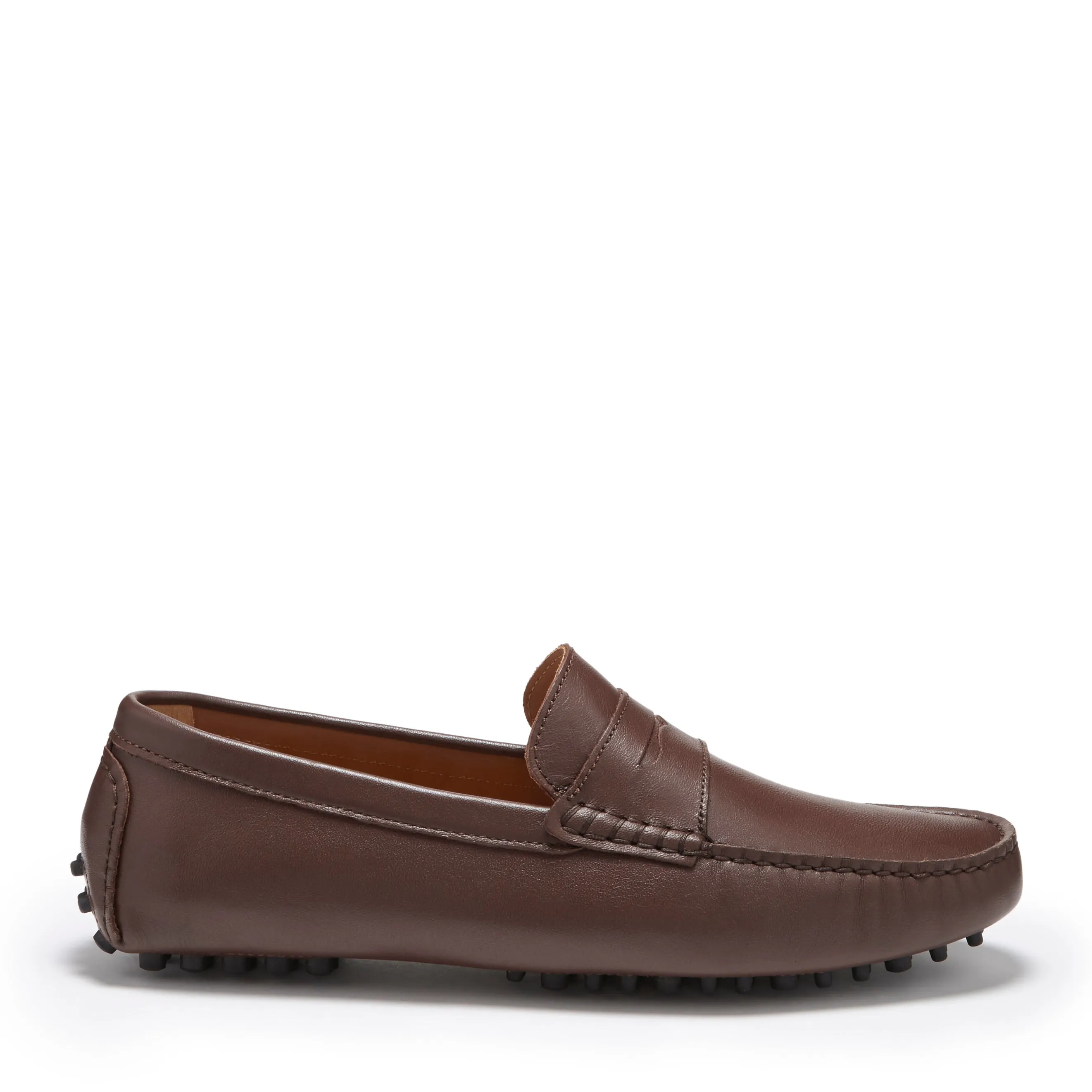 Basic Wardrobe Fresh Path Penny Driving Loafers, brown leather