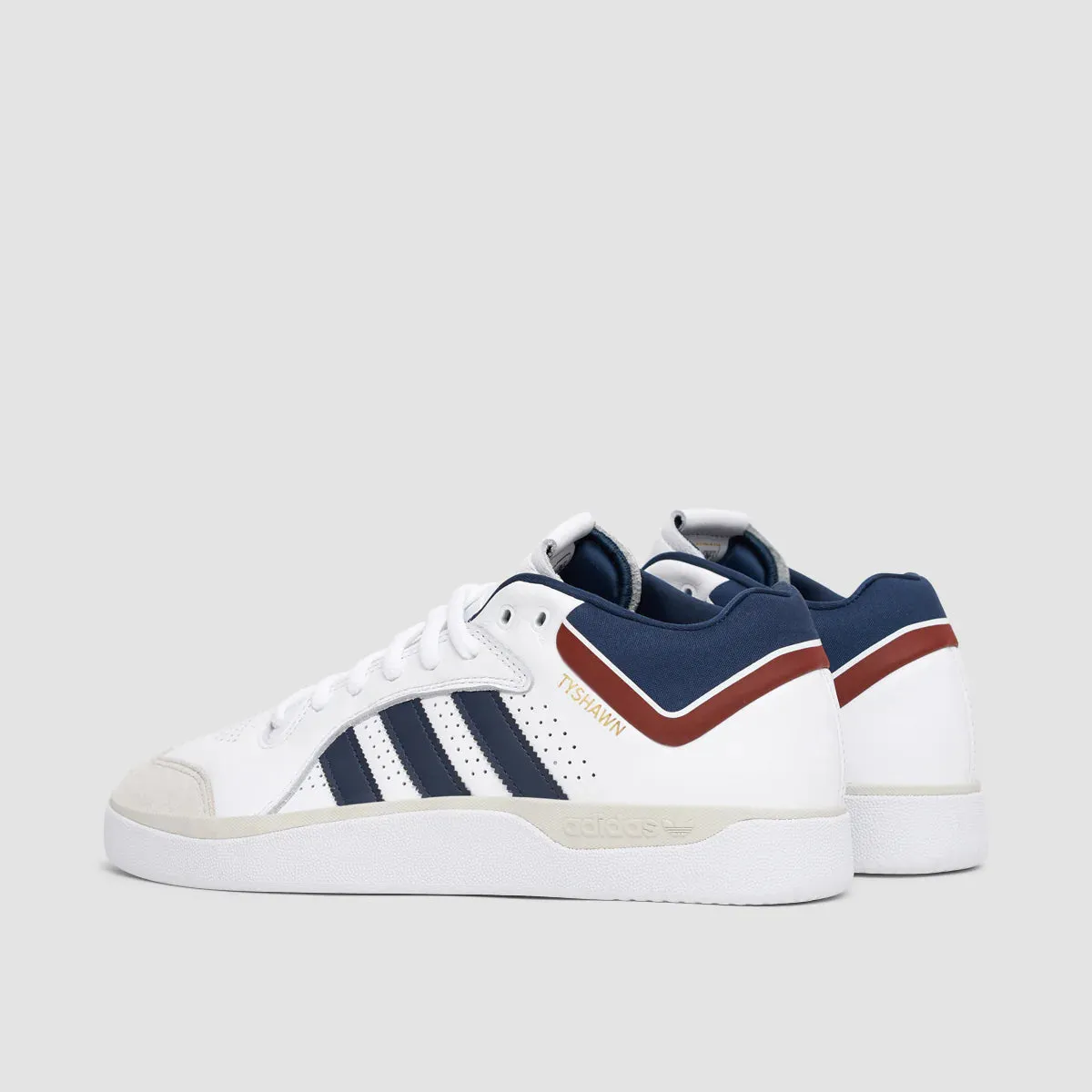 adidas Skateboarding Tyshawn Pro Skate Shoes - Cloud White / Collegiate Navy / Grey One Shock absorption