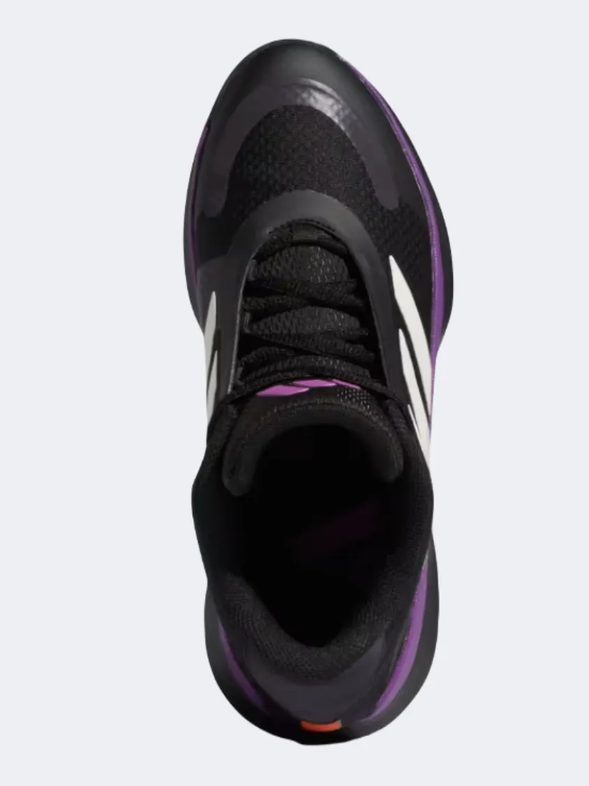 Adidas Bounce Legends Men Basketball Shoes Black/Purple Jump Control Comfortable Soles