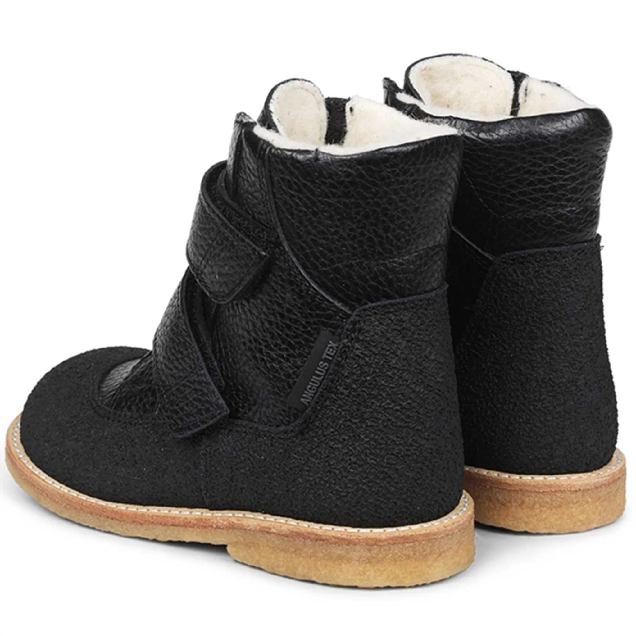 Angulus TEX Boots w. Velcro Black Waterproof Style Arctic Terrain Walk