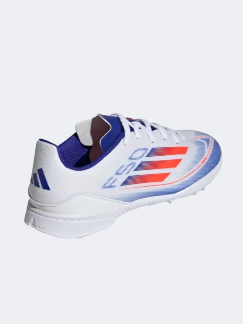 Arch Design Soft ground Adidas F50 League Tf Kids Turf Shoes White/Red/Blue