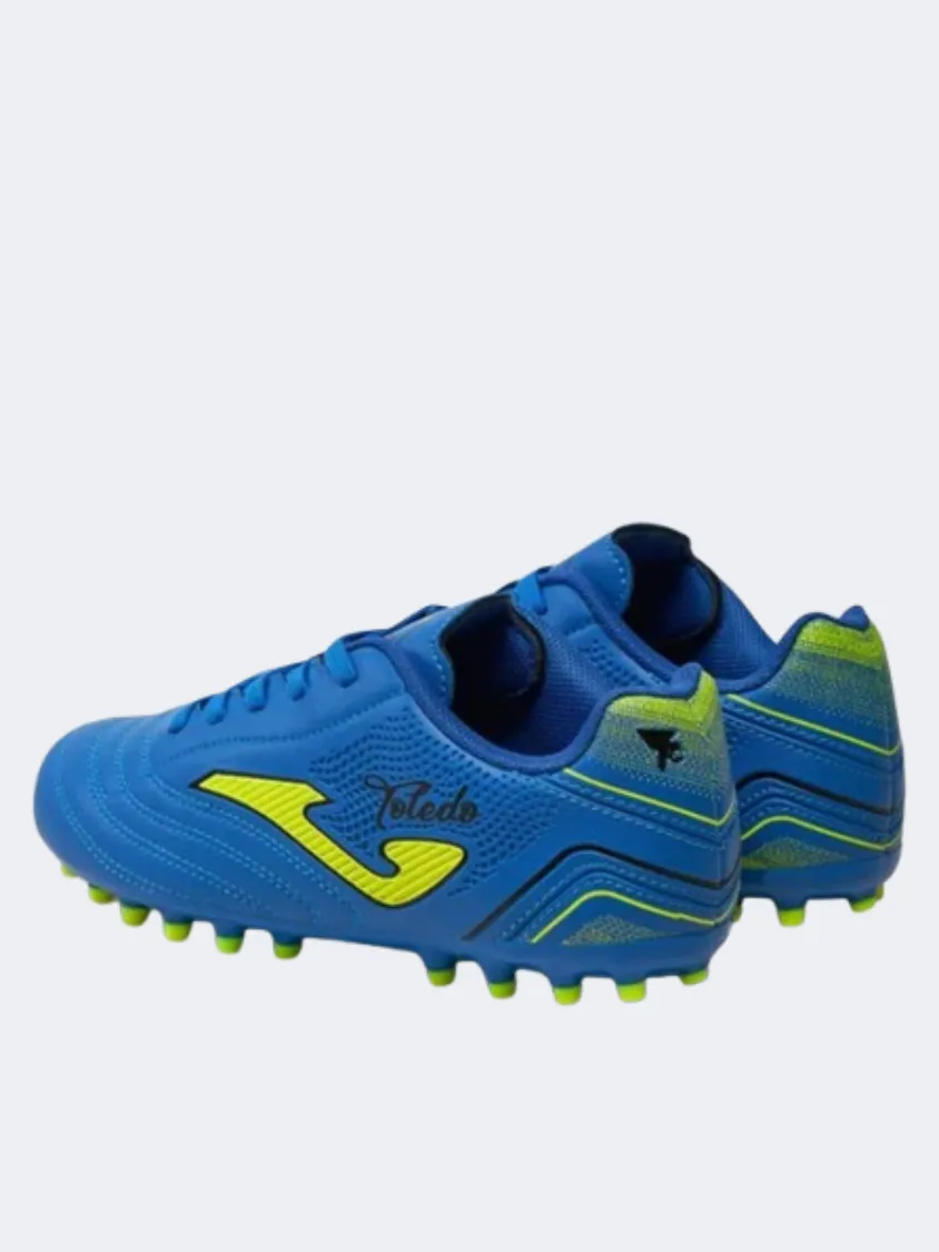 Joma Toledo 2404 Ag Kids Football Shoes Royal/Yellow Directional Change ground grip