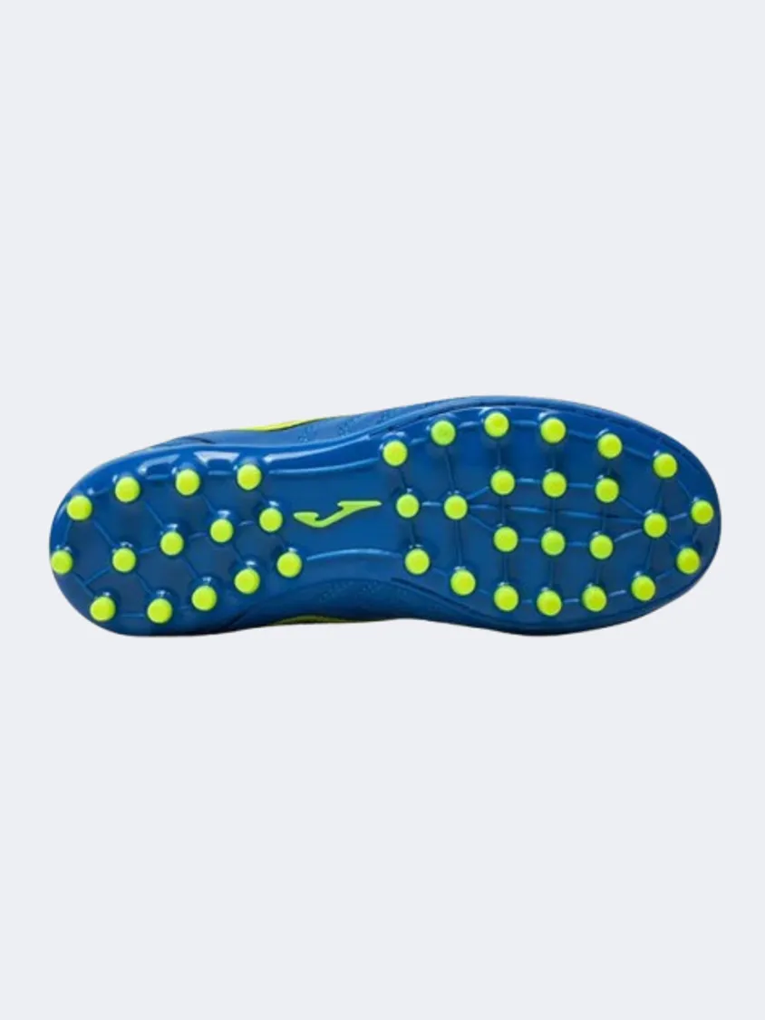 Injury prevention Joma Toledo 2404 Ag Kids Football Shoes Royal/Yellow