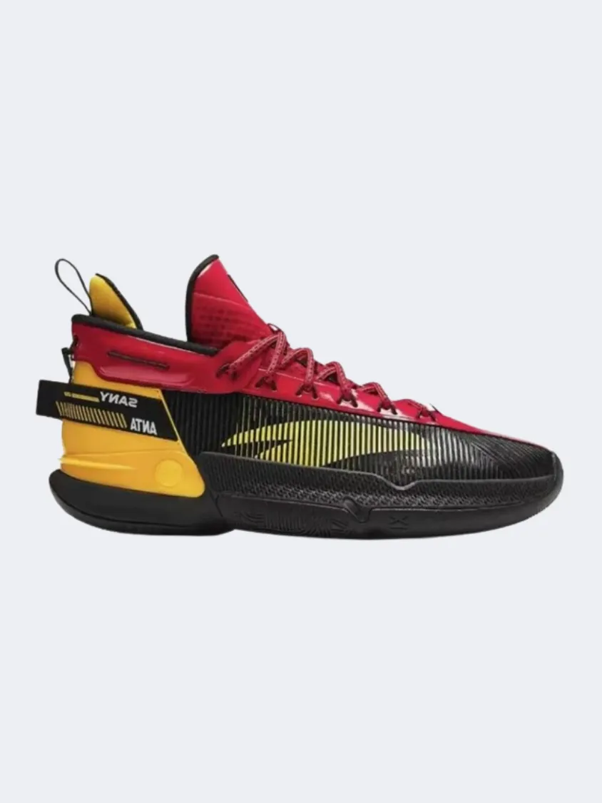 Anta Kt9 Men Basketball Shoes Black/Yellow/Red Comfort Zones