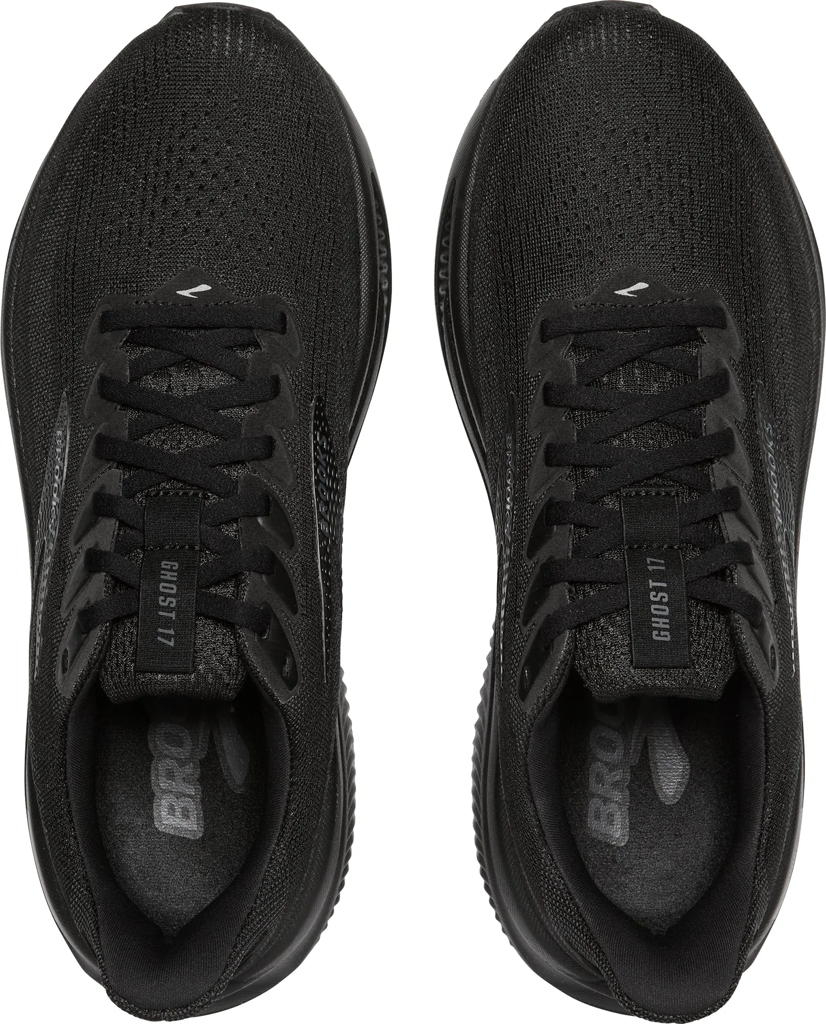 Flexible All Day Rainy Day Brooks Ghost 17 WIDE FIT (2E) Mens Running Shoes - Black