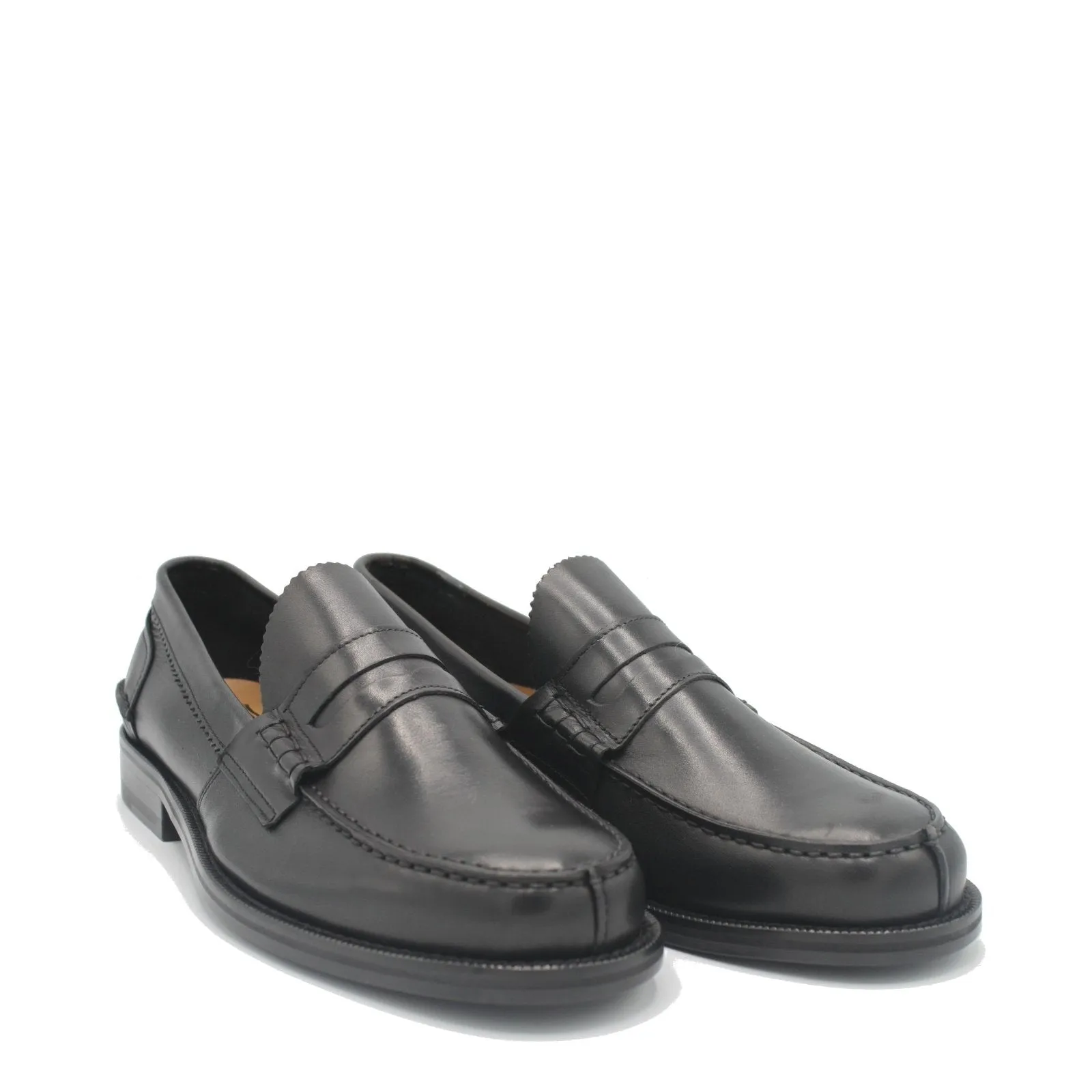 River Walk Coffee Path PENNY LOAFER BLACK LEATHER