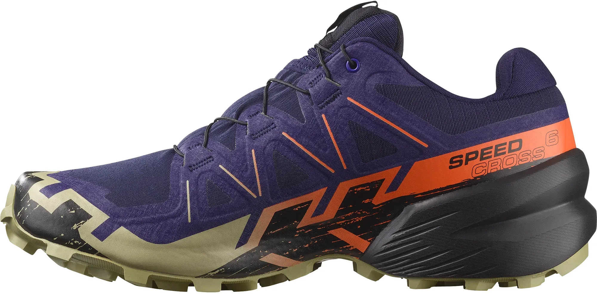 Salomon Speedcross 6 Mens Trail Running Shoes - Blue Body Balance Surf Step