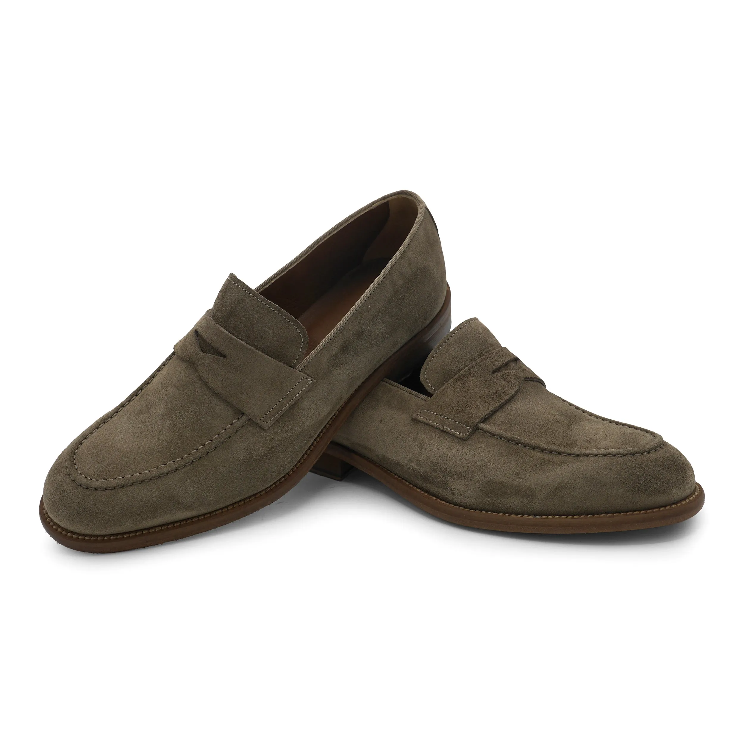 R258 - Caribu Beige Penny Loafer Fashionable Fit