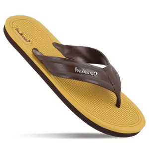 Men's Hawai Slippers - HG190 Beige Brown Seaside Step