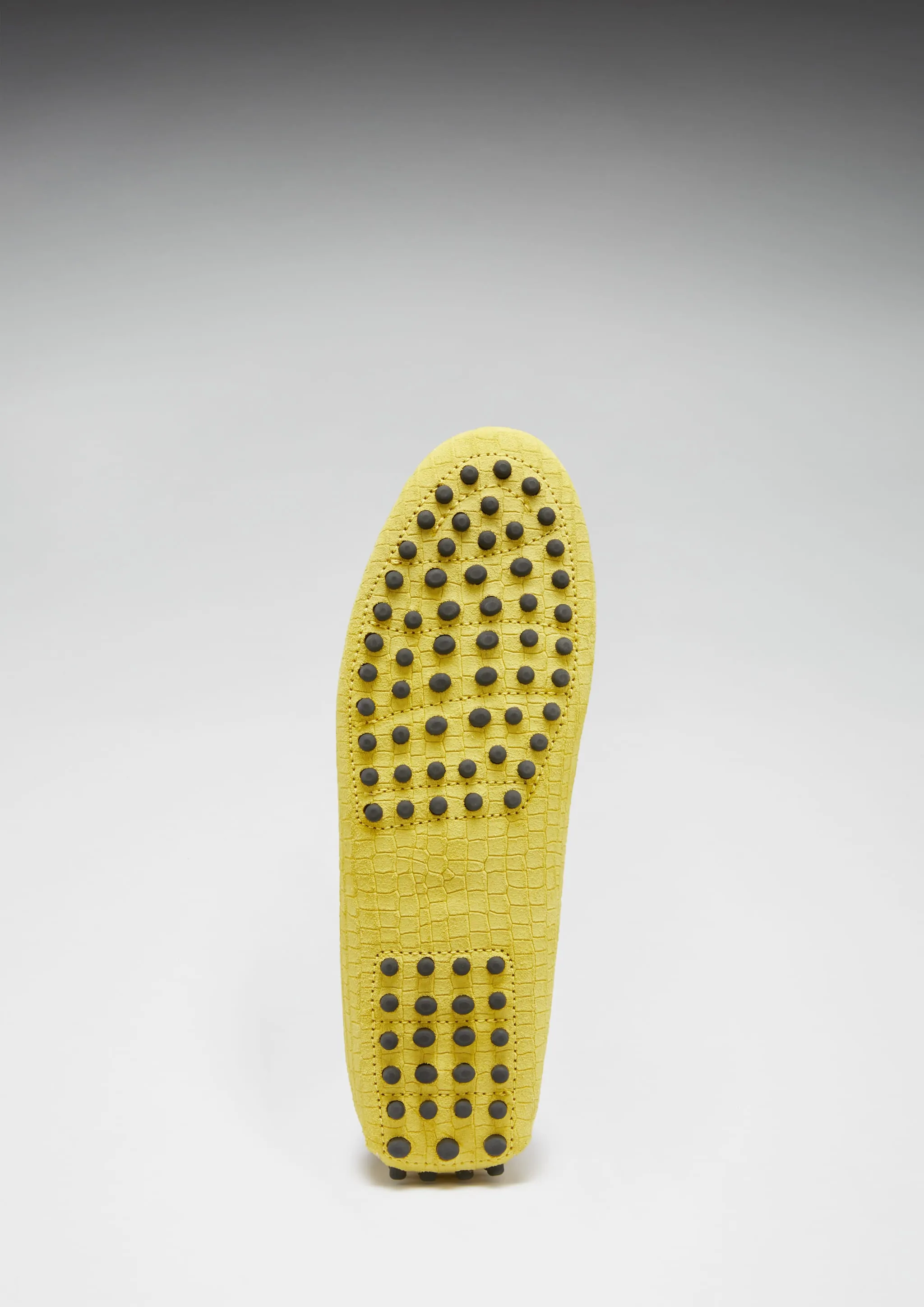 Comfy Motion Smooth Walk Women's Penny Driving Loafers, yellow embossed suede
