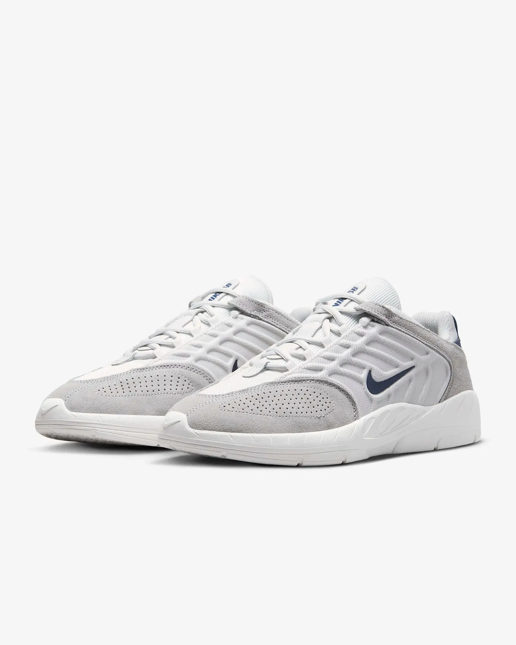 Nike SB Vertabrae Shoe - Platinum Tint/Midnight Navy Thick sole Board Traction