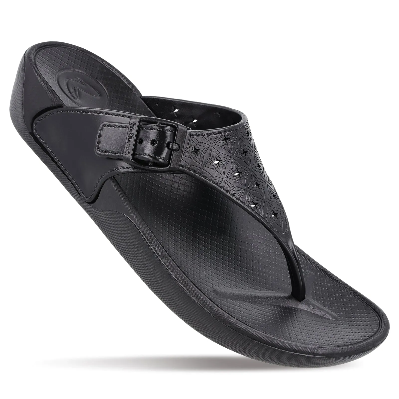 Women's Flip Flops  - WC8913 Black Restful Walks Sunshine Ready
