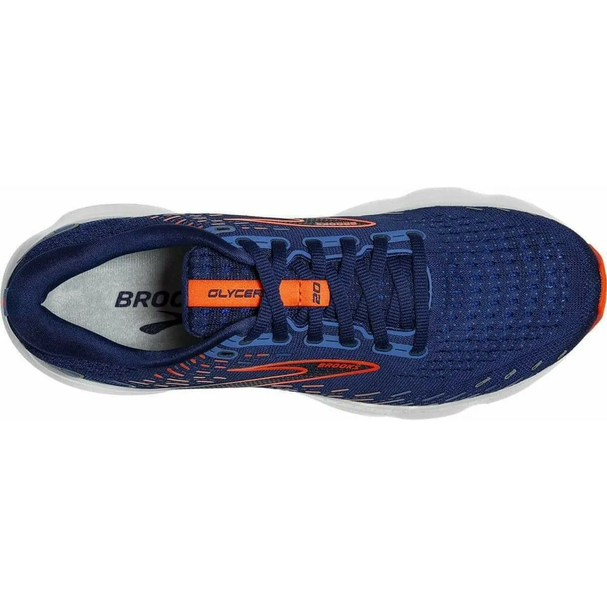 Brooks Glycerin 20 Mens Running Shoes - Blue Commute Light