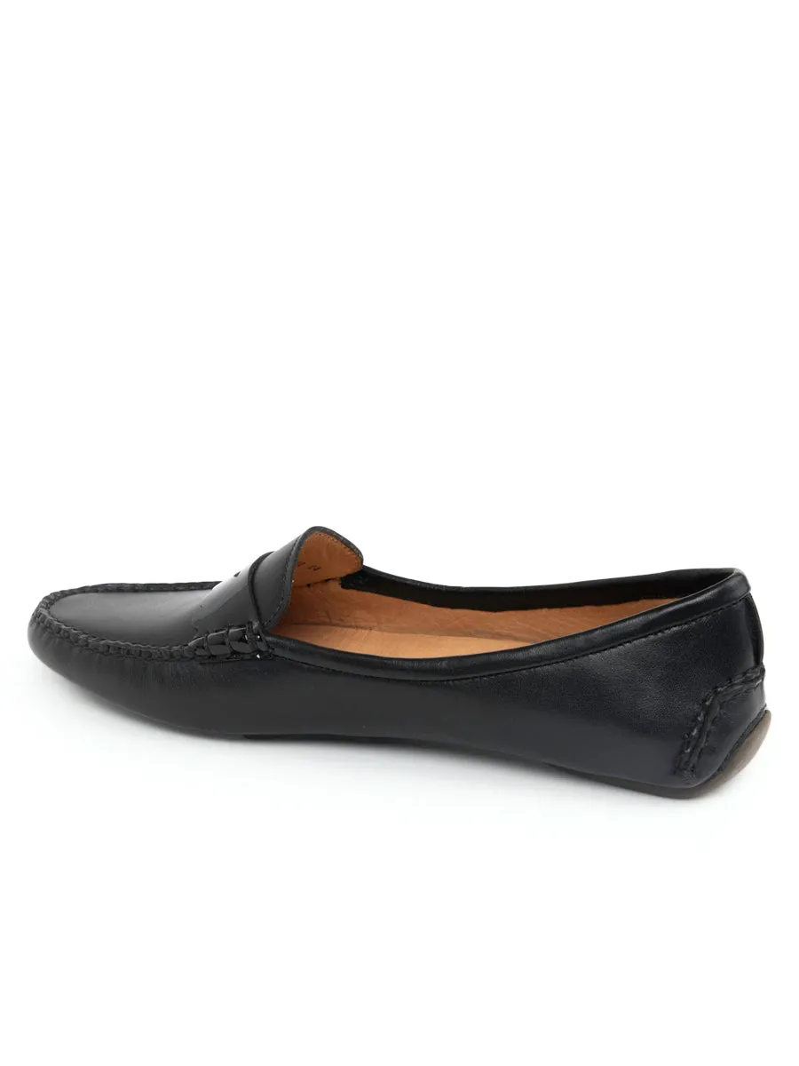 Comfort Wedge Janet  Scalloped Penny Loafer Driving Shoe