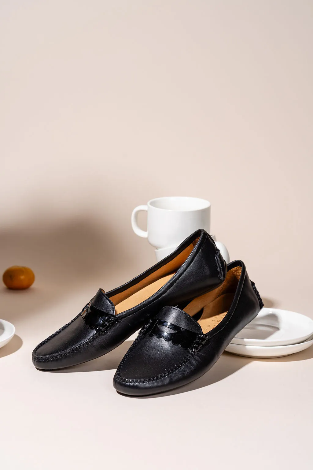 Urban Chill Janet  Scalloped Penny Loafer Driving Shoe