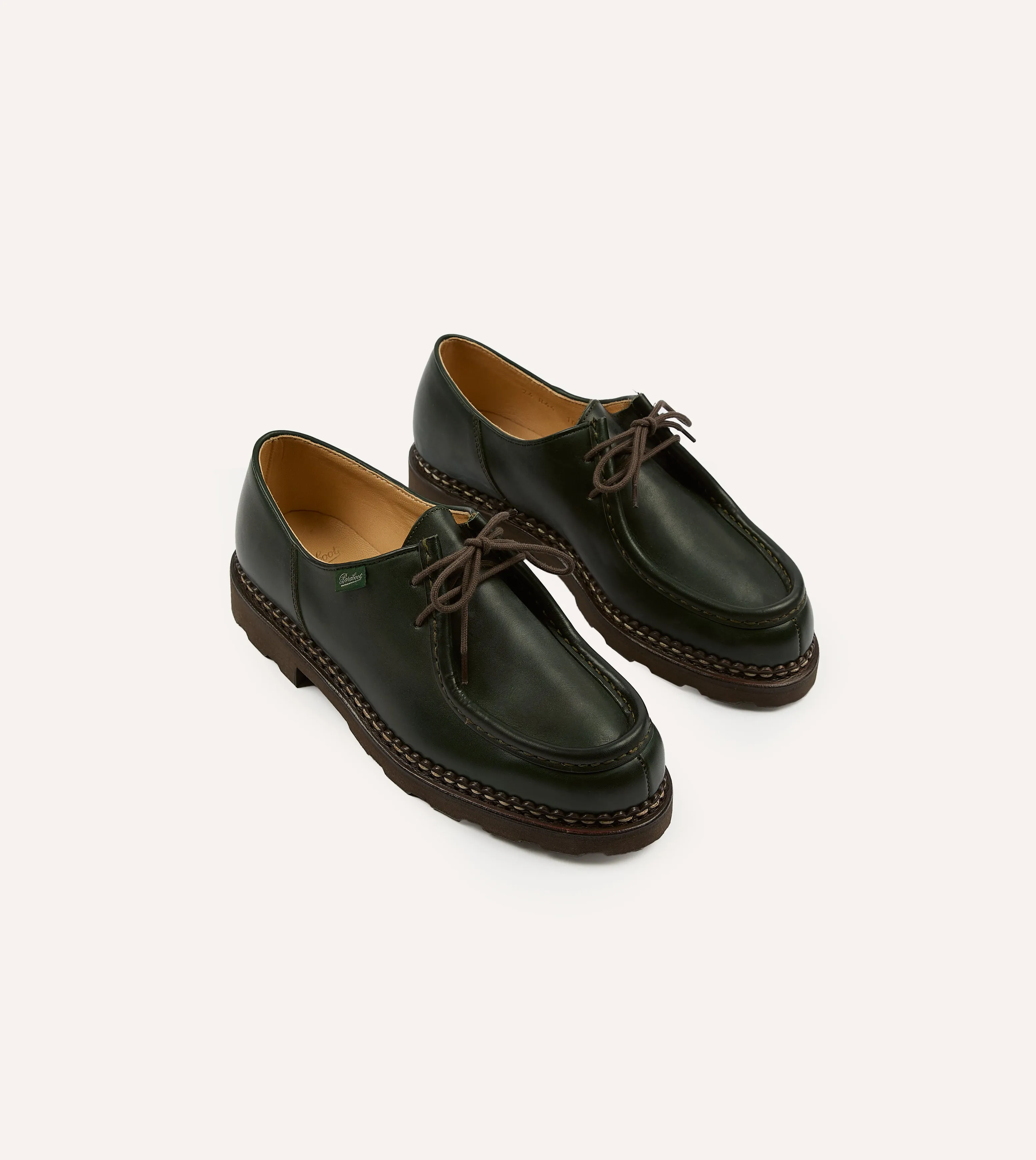 Paraboot Michael Vert Leather Derby Shoe Waterproof Daily Walk
