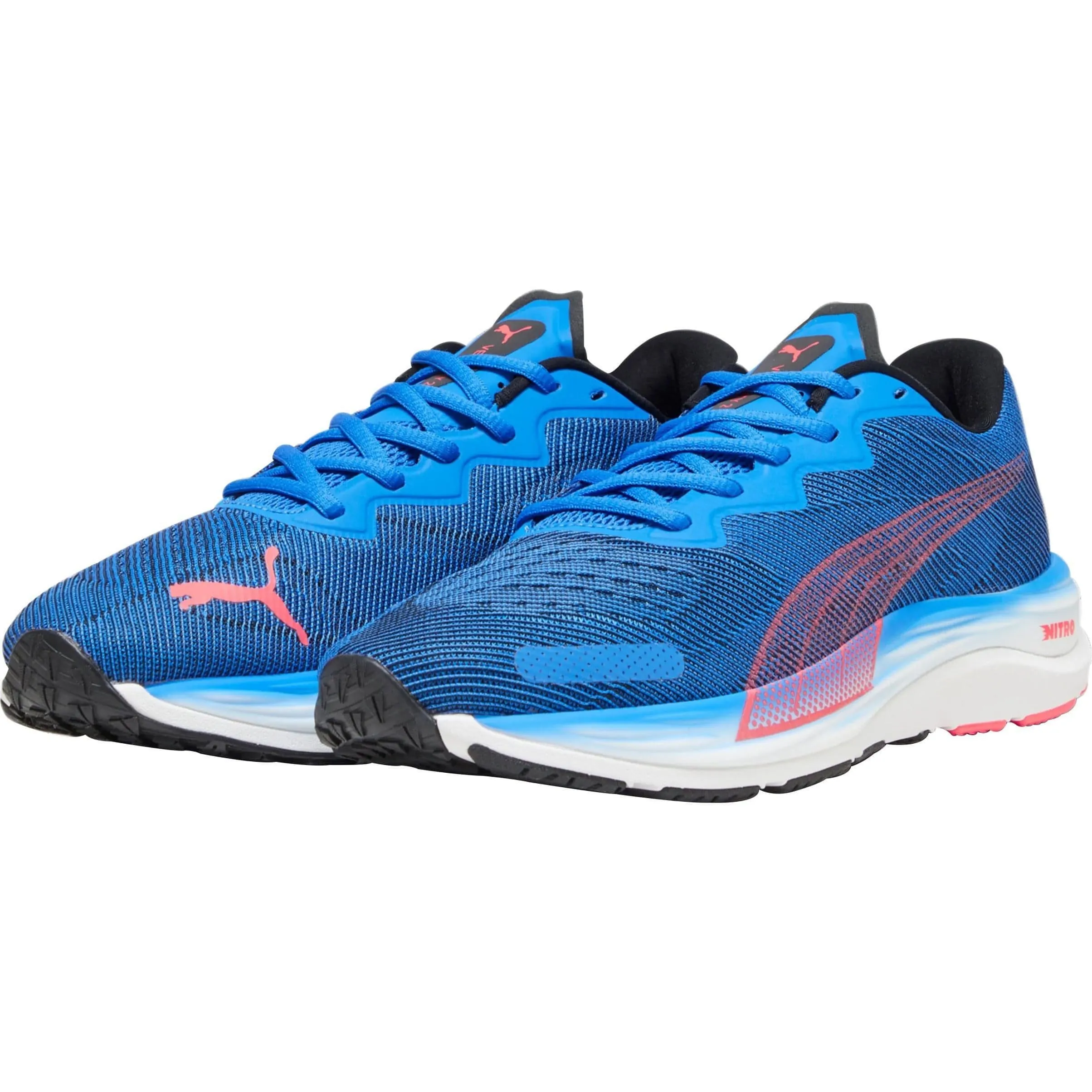 Arch support Galaxy Tone Puma Velocity Nitro 2 Mens Running Shoes - Blue