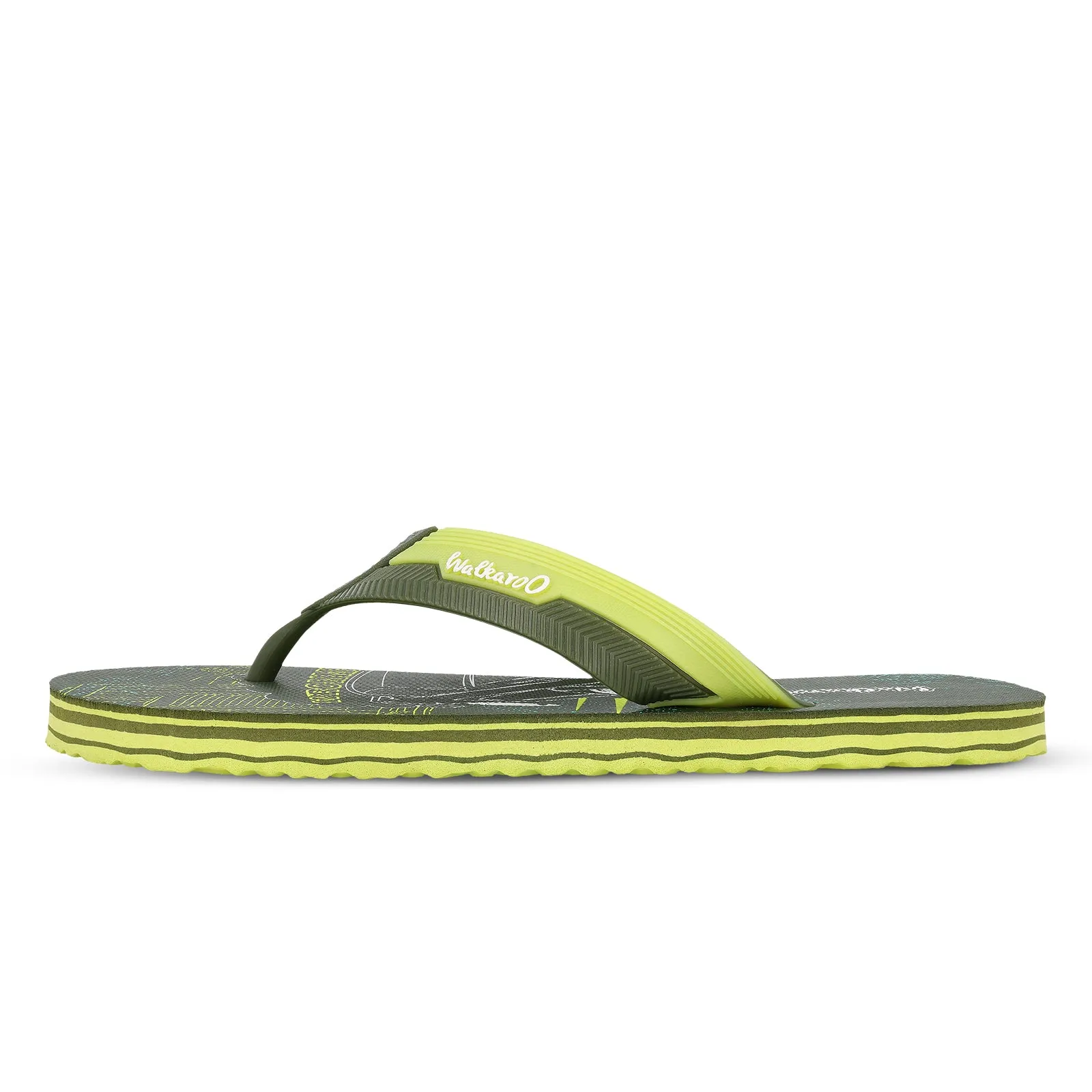 Men's Hawai Slippers - HG187 Olive Lemon Seaside Vibe Quick Beach Walk