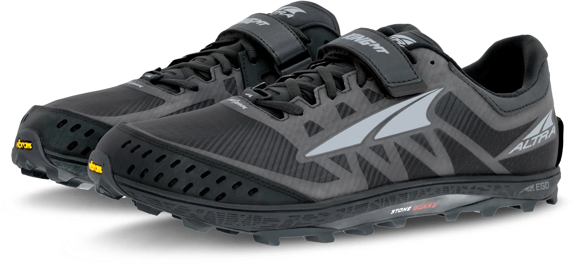 Altra King MT 2 Mens Trail Running Shoes - Black Breathable Upper